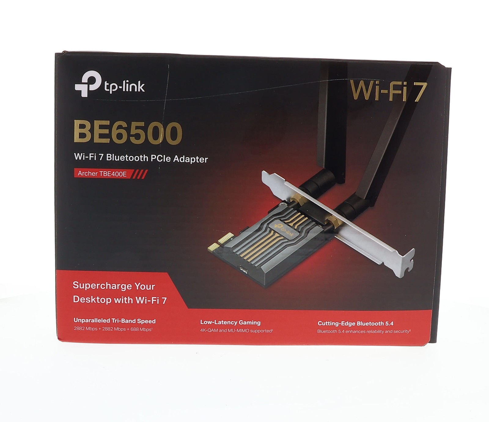 TP-Link BE6500 WiFi 7 PCIe Wireless Card Tri-Band Desktop PC Network Adapter