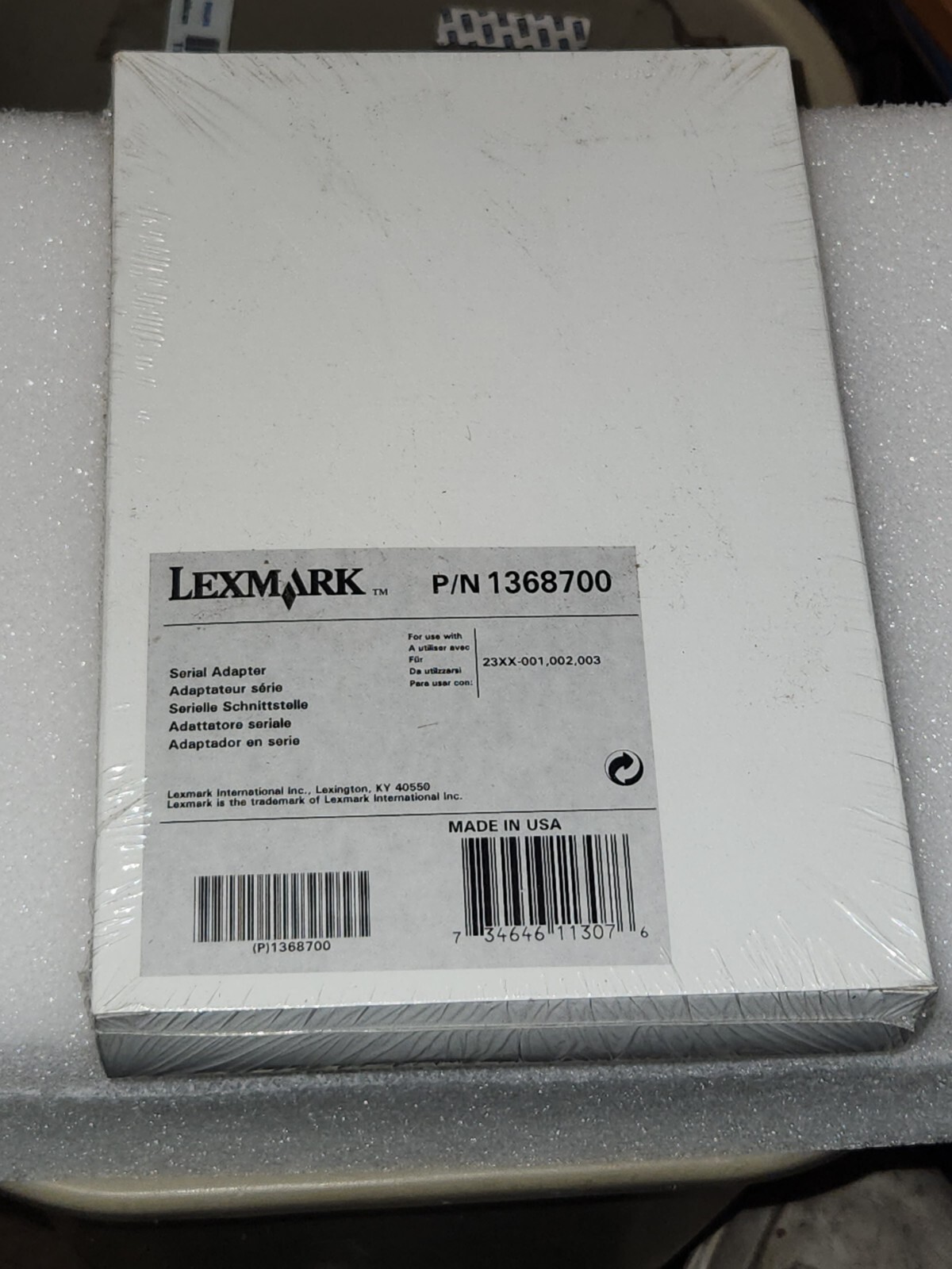 New & Sealed Lexmark IBM 1368700 Serial Interface Adapter 2381 2390 2391 23XX 