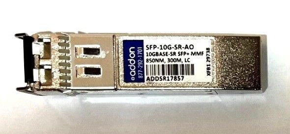 Genuine Addon SFP-10G-SR-AO 10GBASE-SR SFP+ MMF SFP+ transceiver 850nm 300m LC