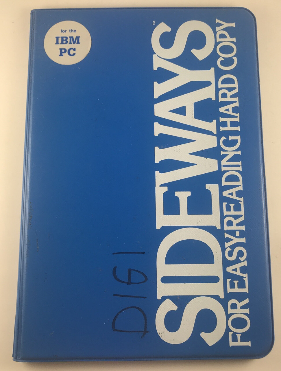 Sideways Software for IBM PC Funk Software 1984 Rotates Spreadsheets 90 Degrees