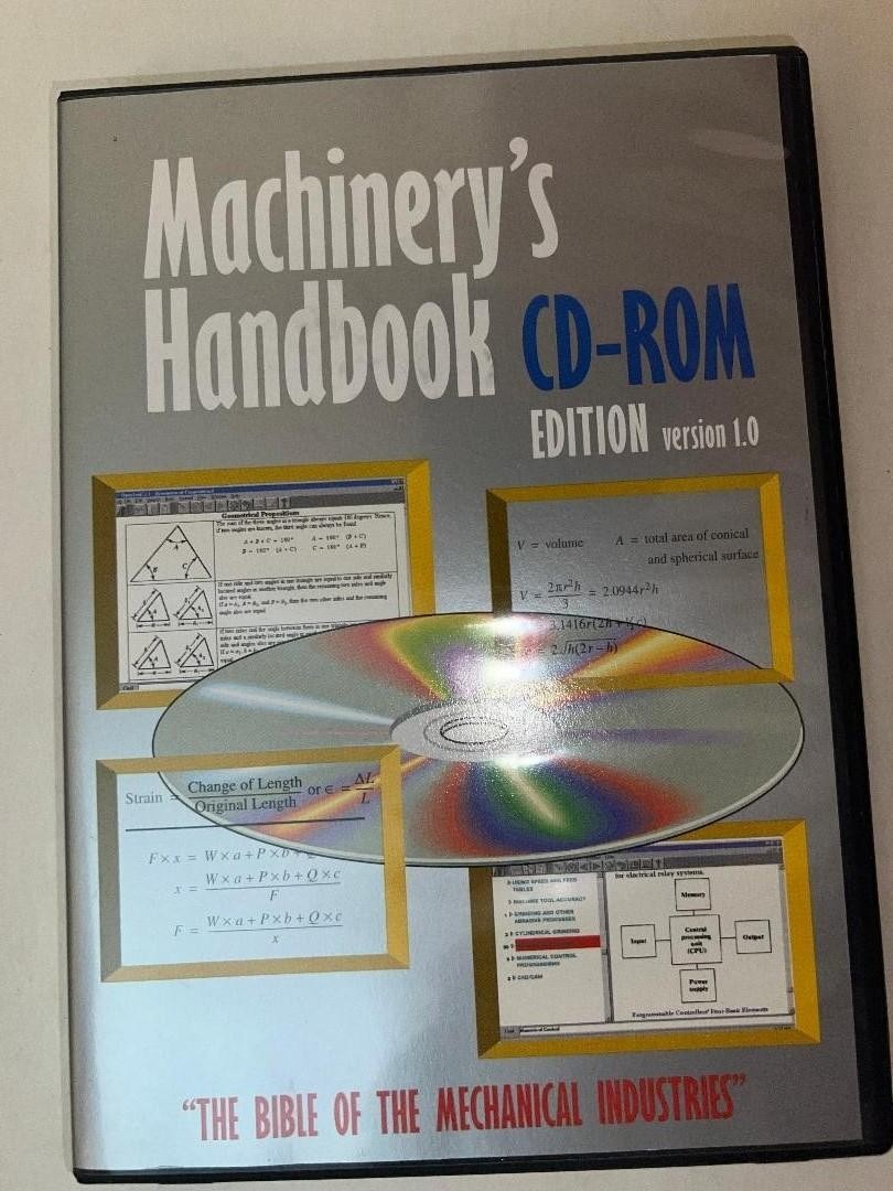 MACHINERY'S HANDBOOK CD-ROM Edition Version 1.0-(25th Ed. Content +)--NEW