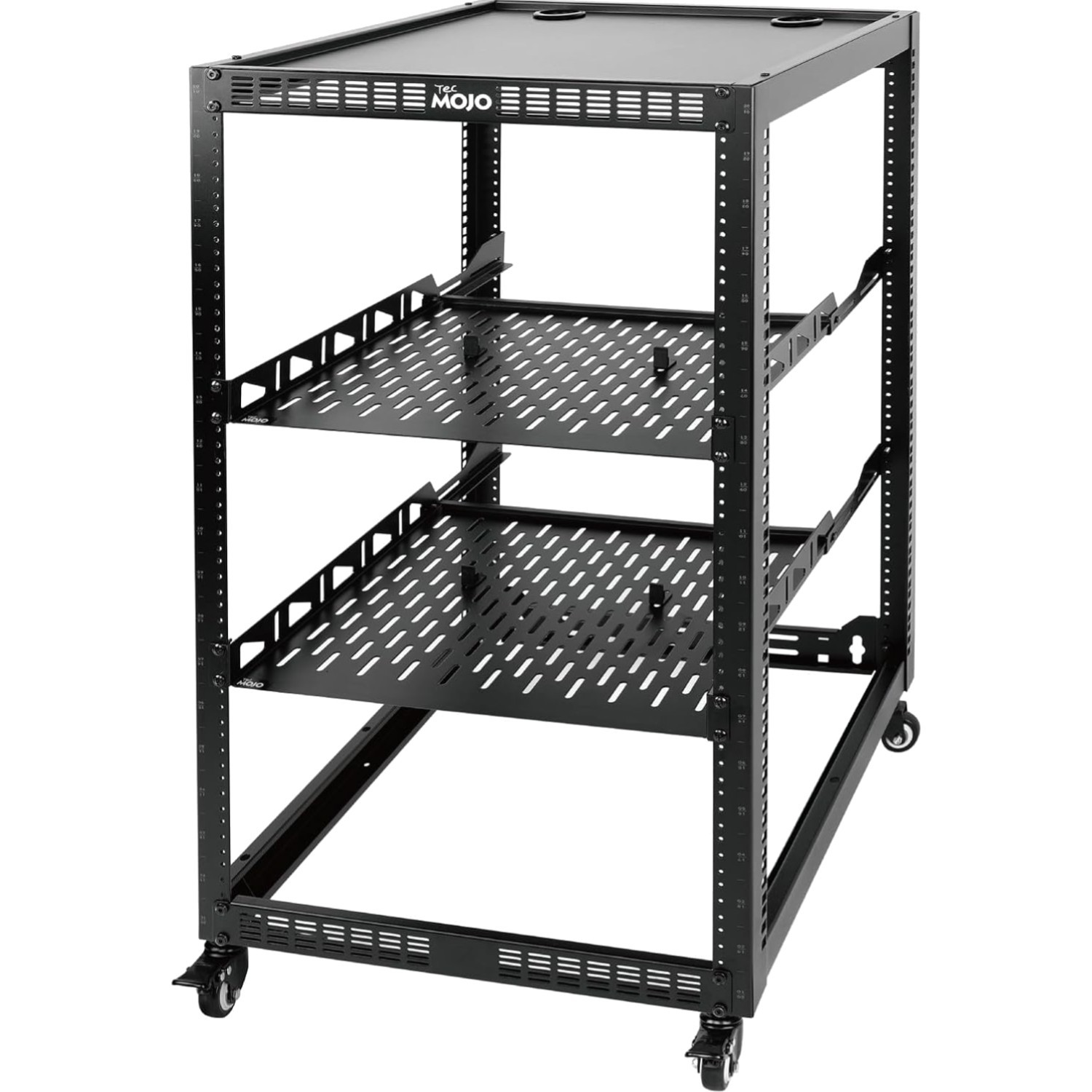 Tecmojo 20U Open Frame Network Rack 4 Post With Casters 19 Inch