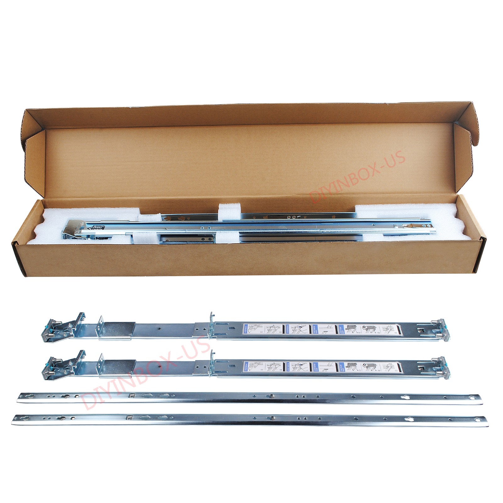 Dell 2U Static Ready Rails Kit R550 R750xs R760 R7615 R7625 R760xs R770 0PF21C