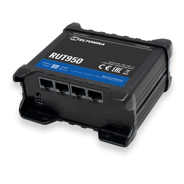 Teltonika RUT950 Industrial 4G LTE CAT 4 Wi-Fi Router for Verizon - RUT950K02400