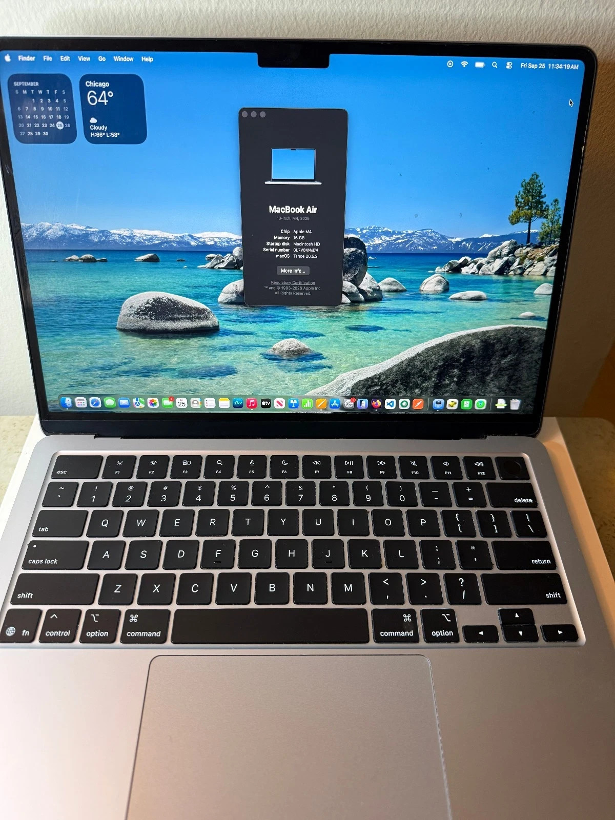 2025 Apple MacBook Air 13-inch M4 Chip 16GB RAM 256GB SSD ''Rеаd dеѕсriрtiоn''