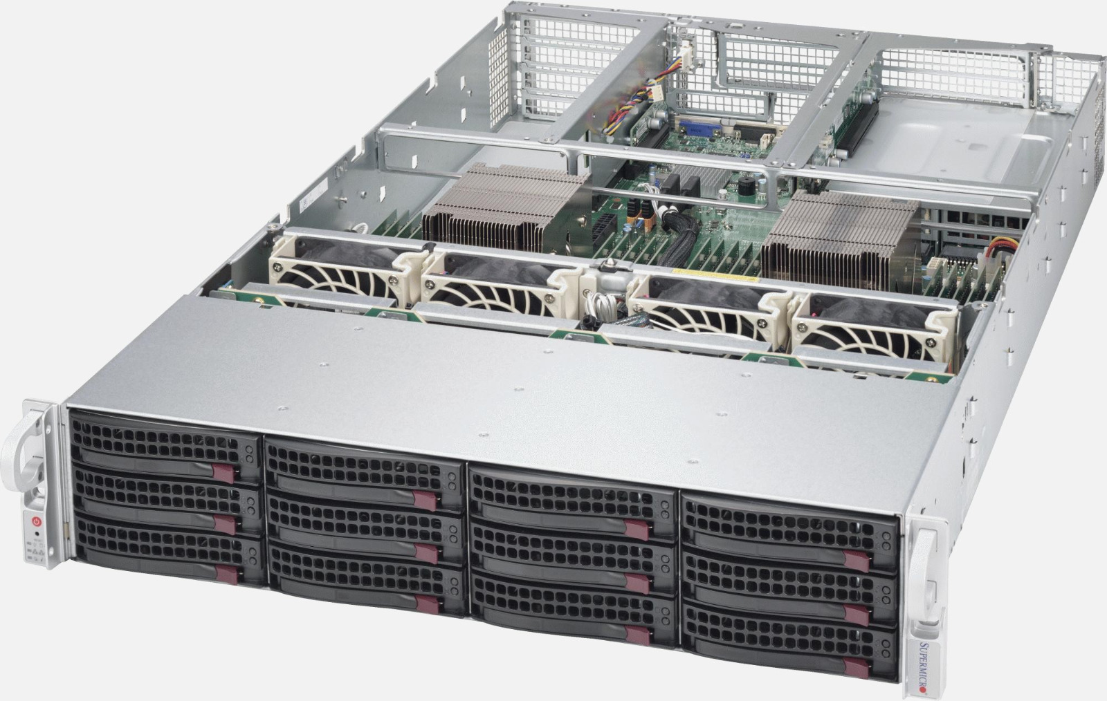 TRUNAS ZFS Server 2U 12 Bay SUPERMICRO X10DRU-i+ 2x E5-2676 V3 256GB RAM SAS3