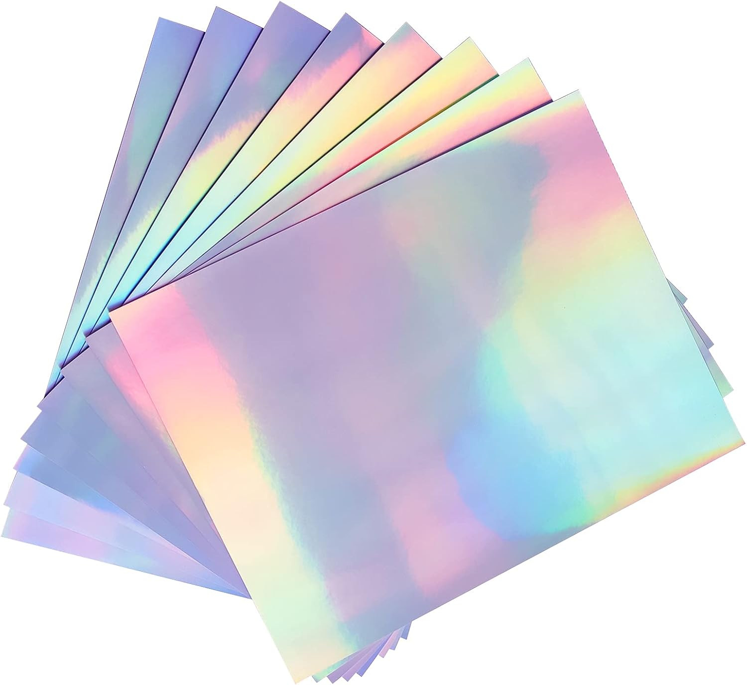30 Sheets Holographic Sticker Paper for Inkjet & Laser Printer 8.5X11 Inch