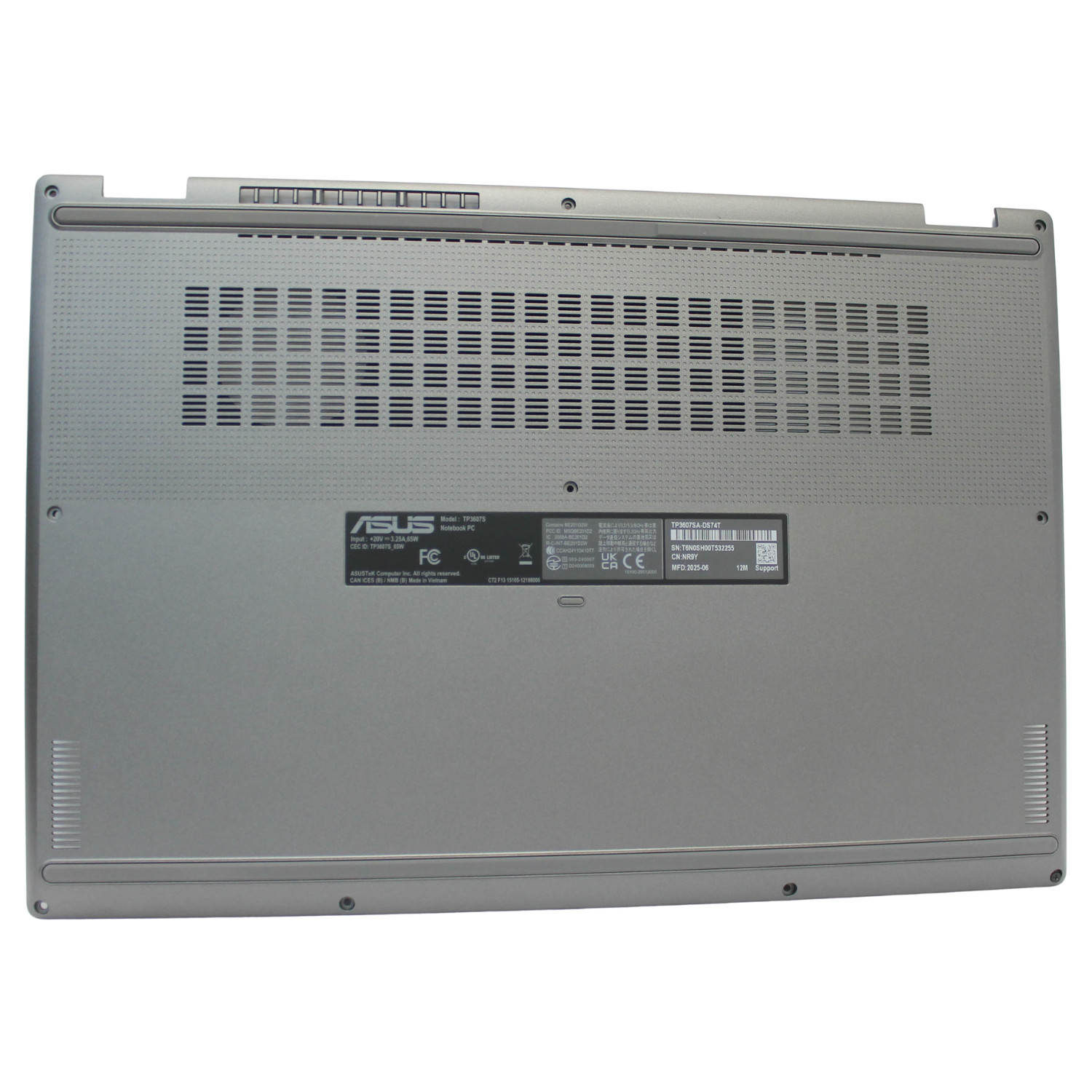 90NB1511-R7DP10 ASUS BOTTOM BASE COVER VIVOBOOK 16 FLIP TP3607SA-DS74T "GRADE A"