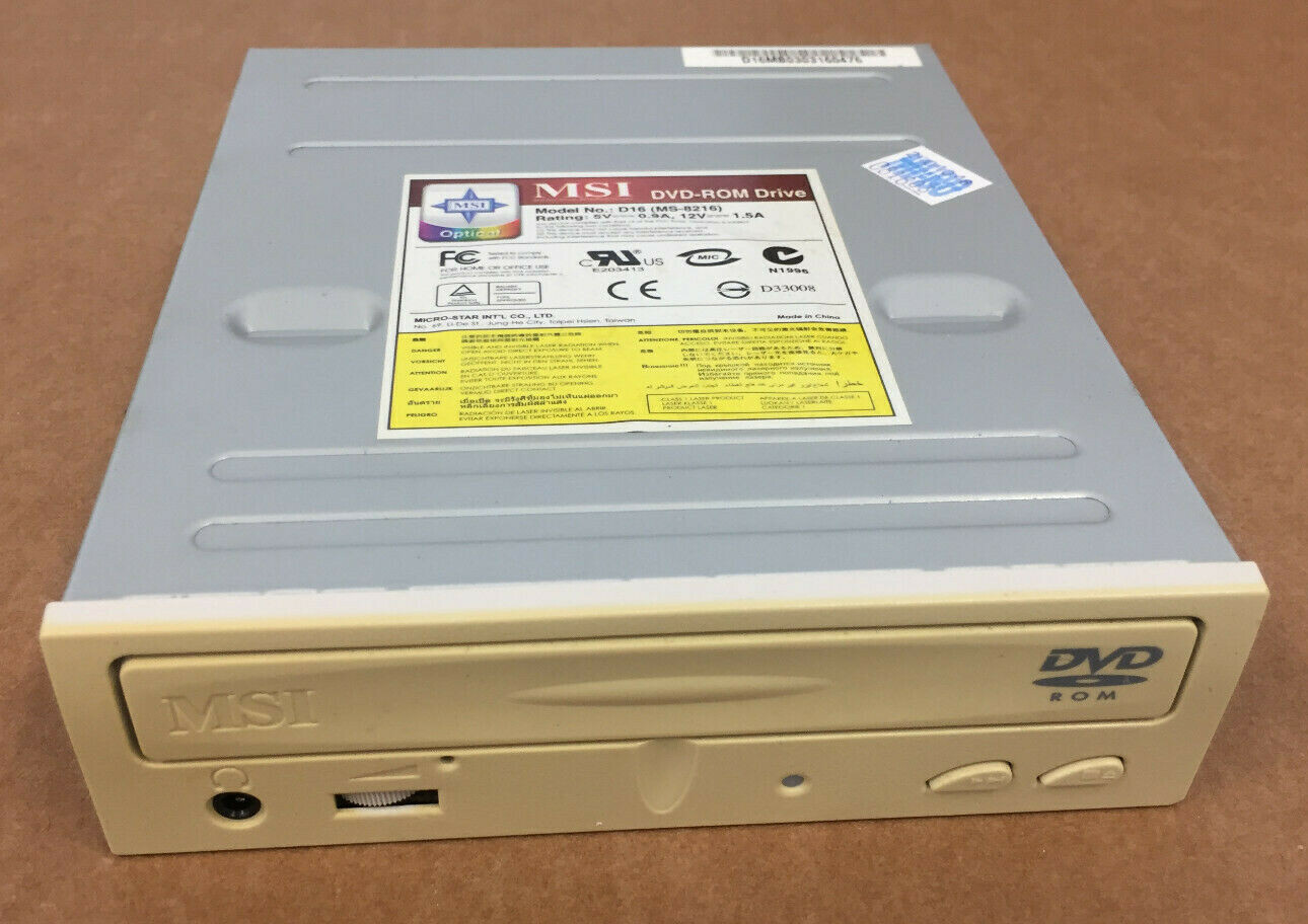 MICRO-STAR INT'L CO. C52 MS-8152 DVD-ROM DRIVE RATING: 5V===0.9A,12V===1.5A