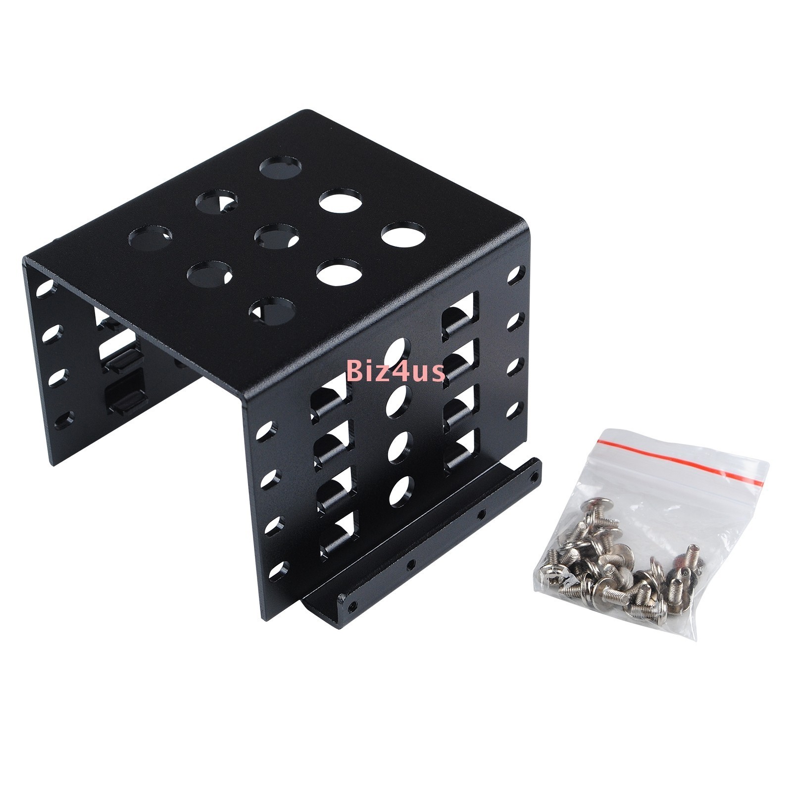 4 Bay 2.5" to 3.5" SSD Hard Drive Rack Mounting Holder Bracket For 2.5in HDD