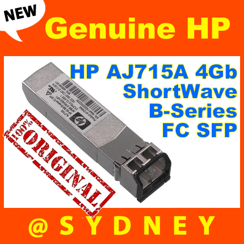 NEW HP AJ715A 4Gb ShortWave B-Series FC SFP (mini-GBIC) Transceiver 468506-001