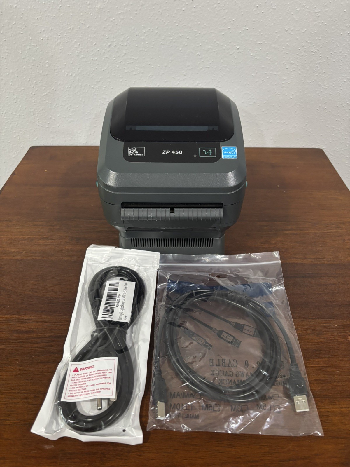 Zebra ZP450 Direct Thermal Label Printer - ZP450 Tested With Cords
