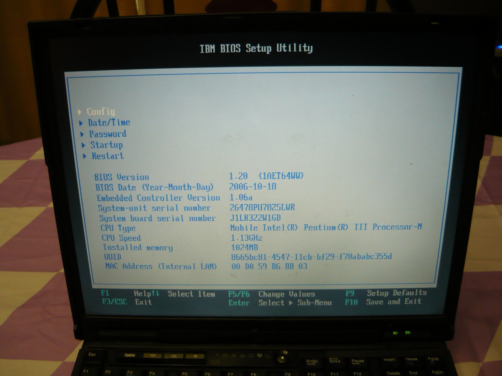 Vintage IBM ThinkPad T23 Windows XP Pentium III 1GB RAM 40GB HDD Used