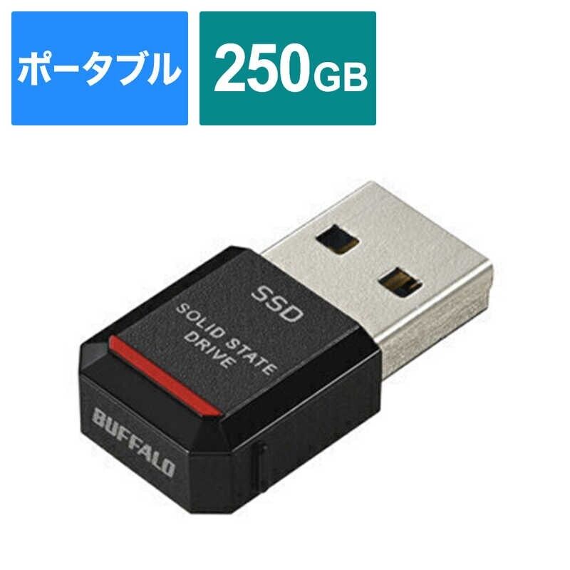 BUFFALO Ultra Compact Portable SSD 500GB - USB3.2 Gen2 SSD-PST500U3-BA New Japan
