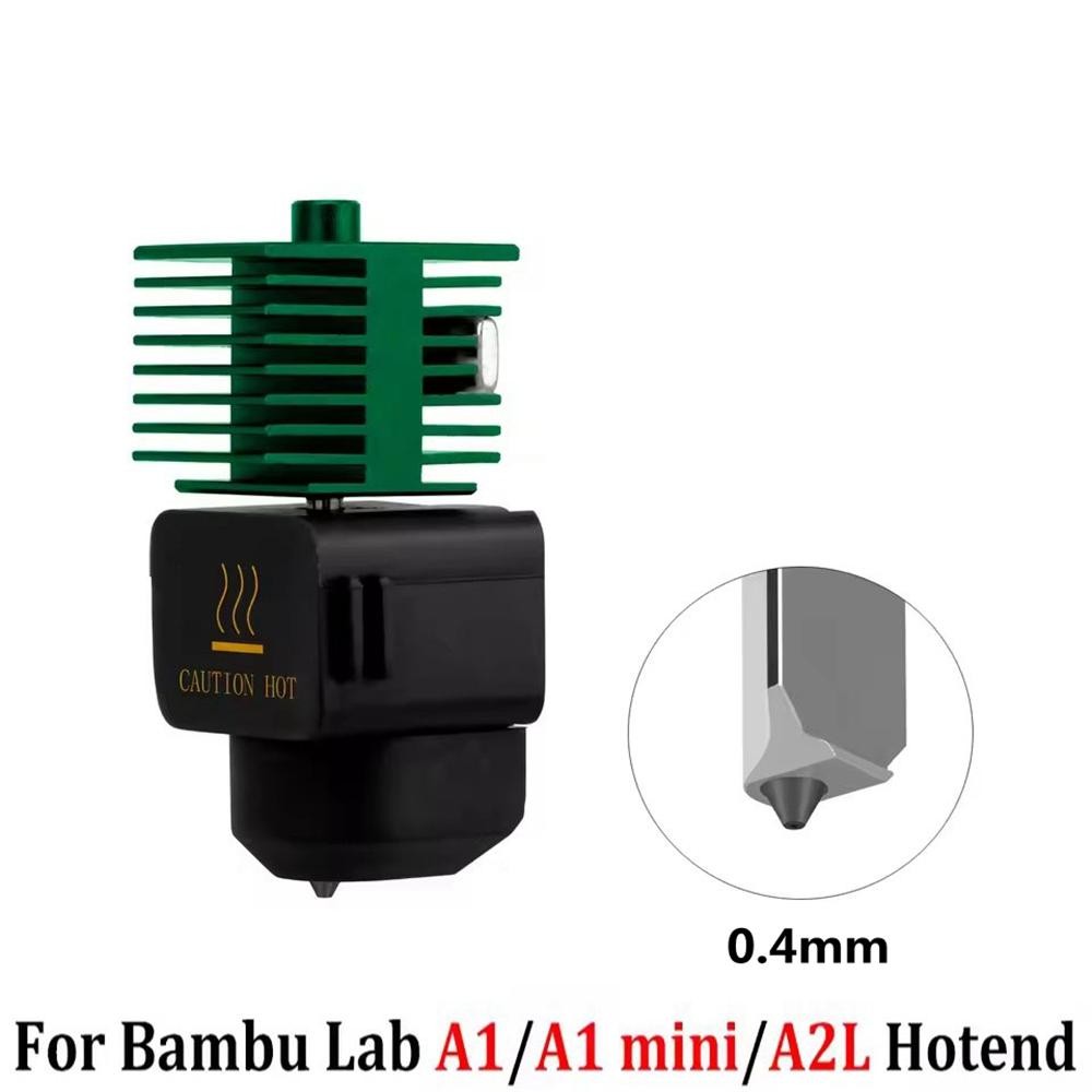 Upgrade Hotend Kit For Bambu Lab A1/A1MINI A2L 0.4-0.8mm Nozzle Heating Block