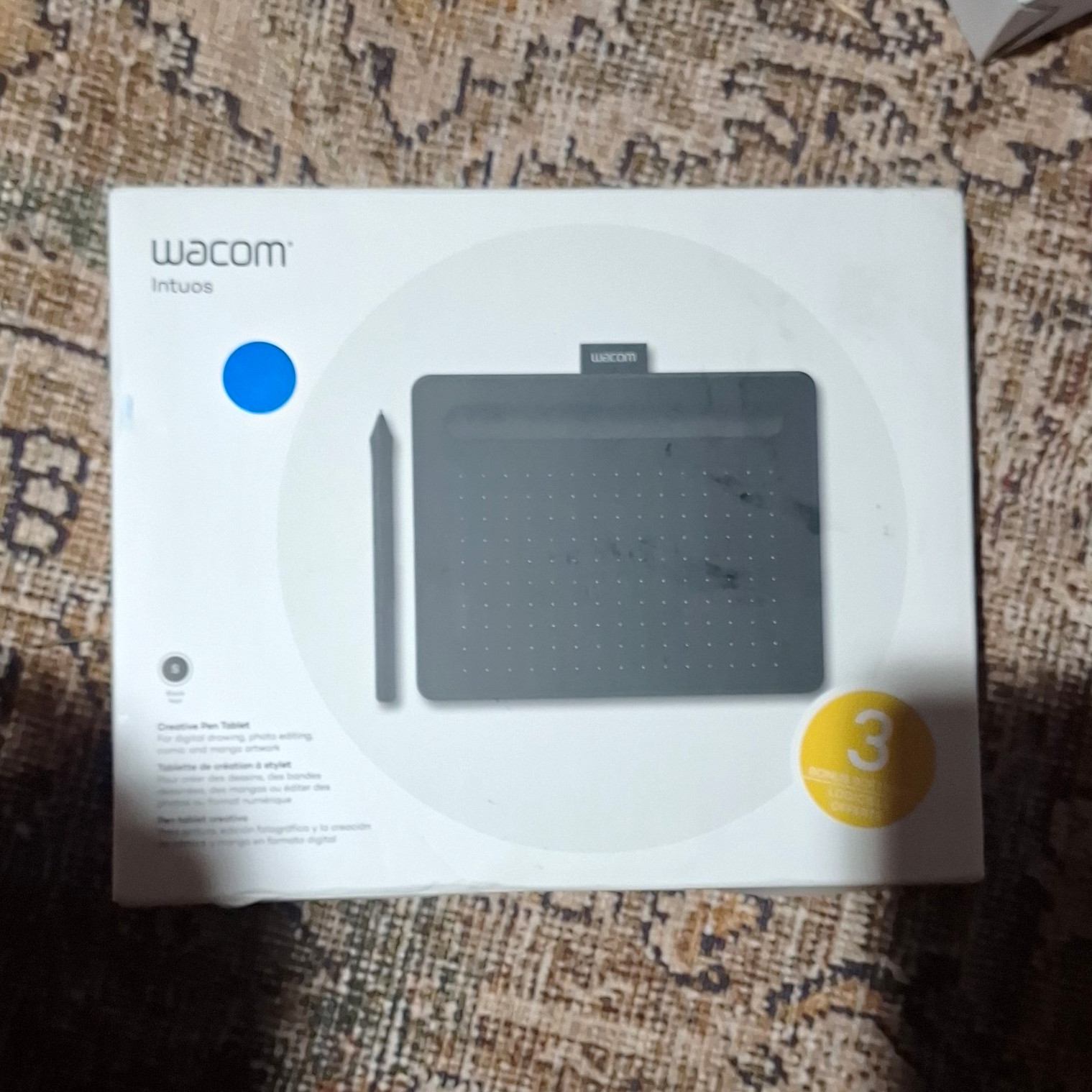 Wacom Intuos CTL4100 Graphics Drawing Tablet w/ 4K Pen, USB, Black