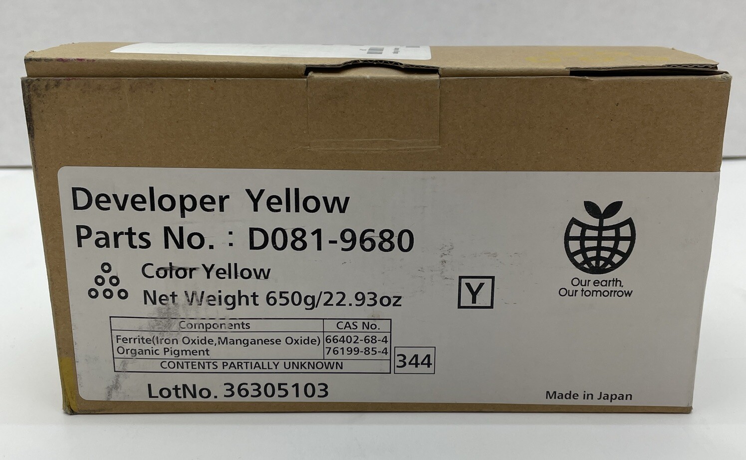 Brand New - Genuine Ricoh D0819680 D081-9680   Developer  Yellow MPC6501