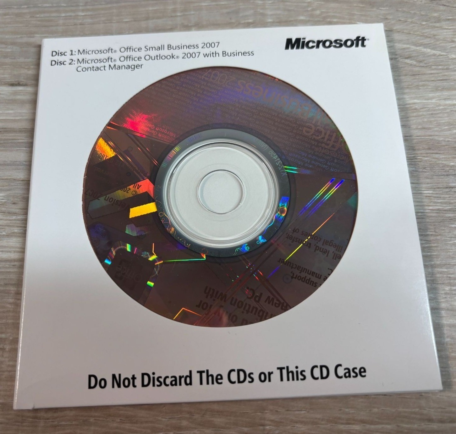 Microsoft Office Small Business 2007 2-Disc Set with Product Key OEM