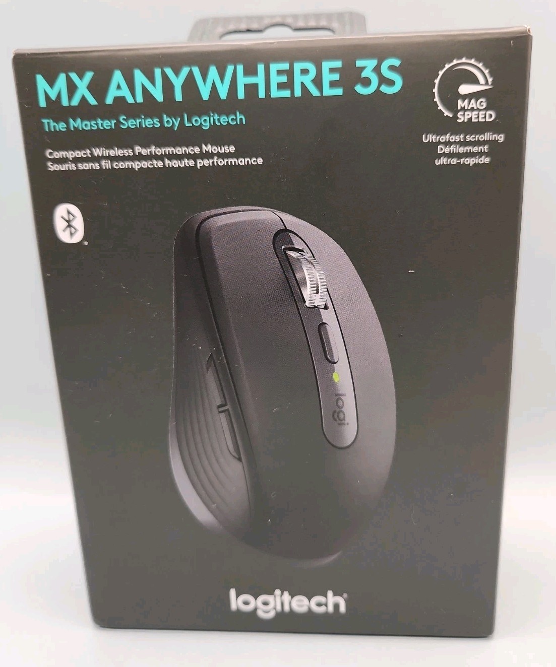 Logitech MX Anywhere 3S Compact Wireless Performance Mouse - Black - 910-006925