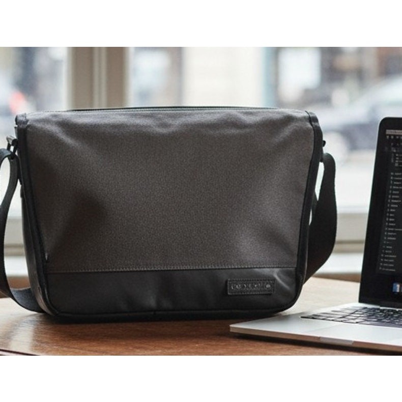 OGIO Laptop Messenger Bag Gray 16x11 Padded Shoulder Work School Travel