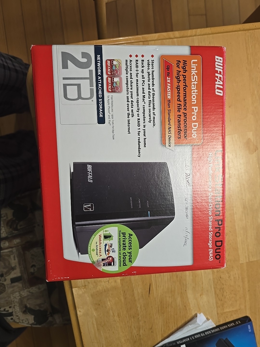 Buffalo Linkstation Duo 2TB Dual-Bay Media Server Model LS-WV2.0TL/R1