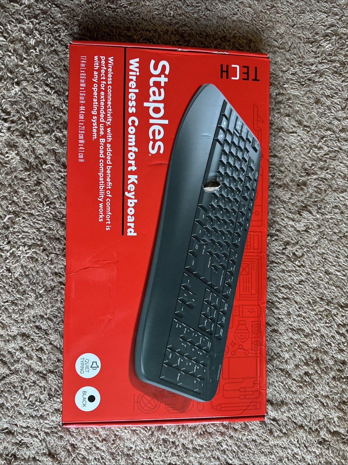 Staples Wireless Comfort Keyboard