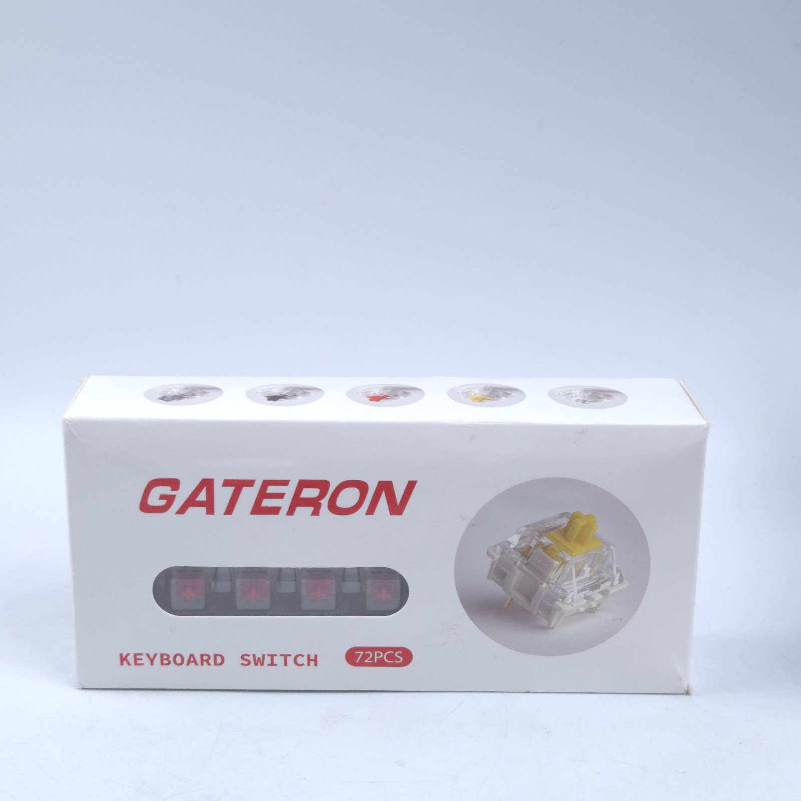 kutethy Gateron Switches 2 Pin (72 Pcs) For Mechanical Keyboard 