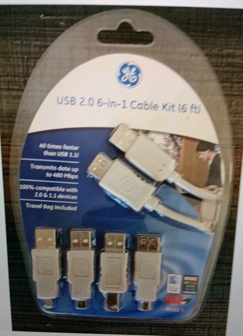 He USB 2.0 6-in-1 Cable Kit 6ft