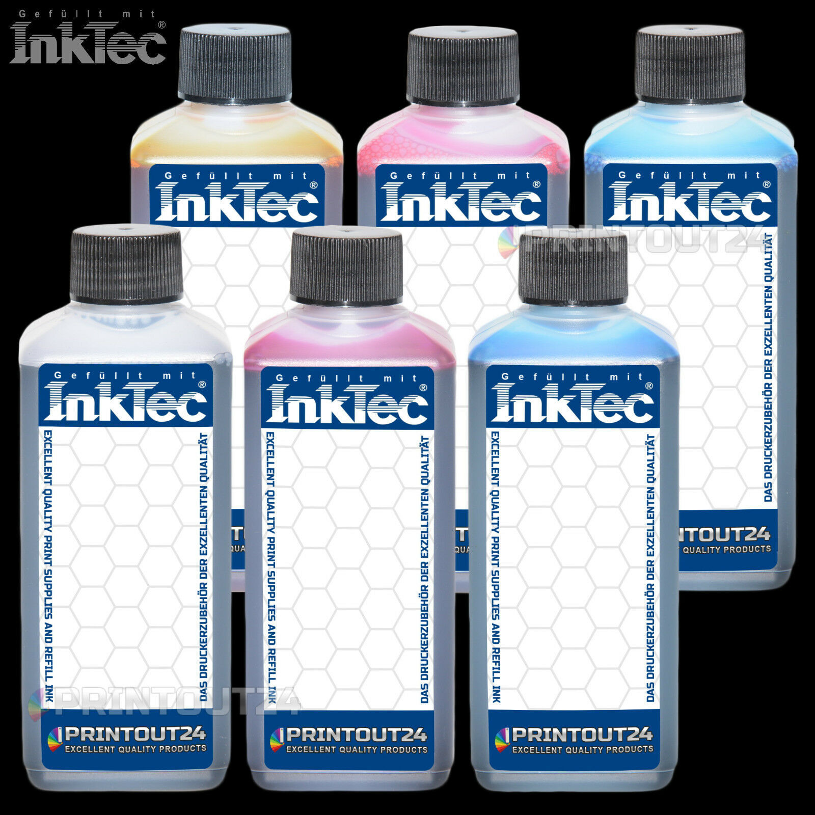 6 X 0.5L InkTec® Refill Ink For C4930A C4931A C4932A C4933A C4934A C4935A