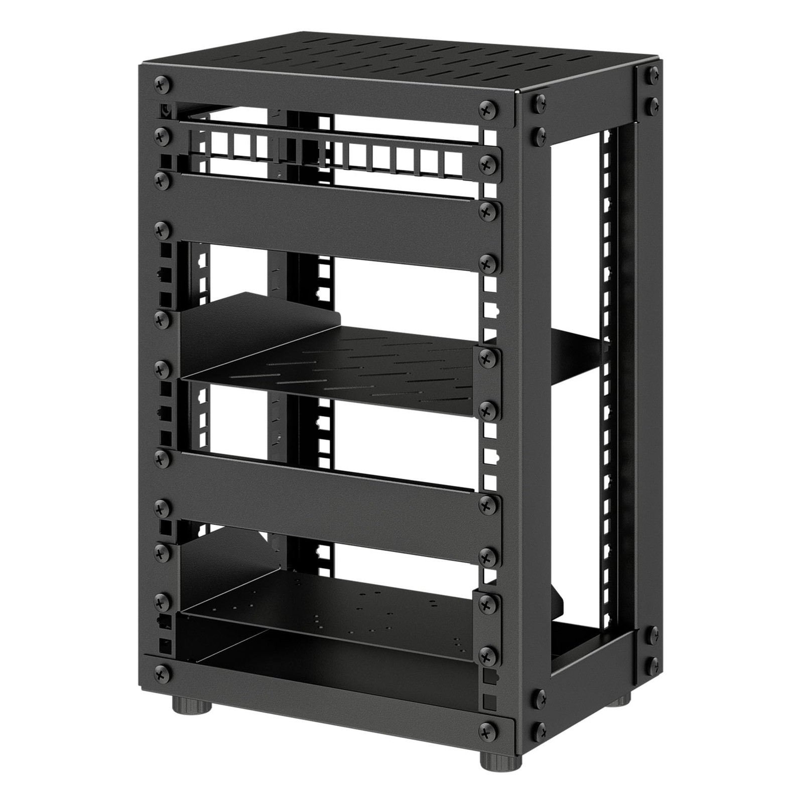 8U Server Cabinet 10 Inch Mini Server Rack Network A/V Equipment 7.87 Depth