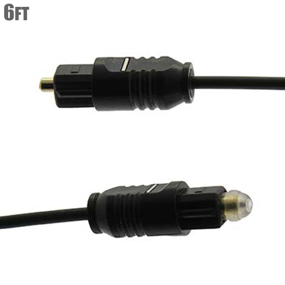 6FT Toslink Cable Optical Fiber Optic Male to Male M/M Digital Audio Cord