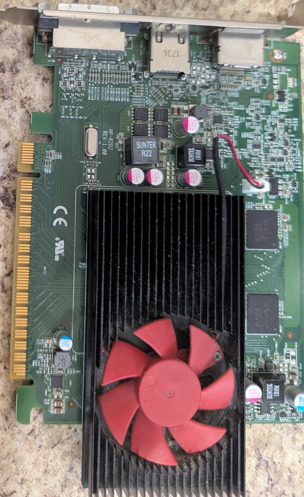 Genuine HP 860618-001 AMD Radeon R7 450 2GB GDDR5 PCIe Video Card