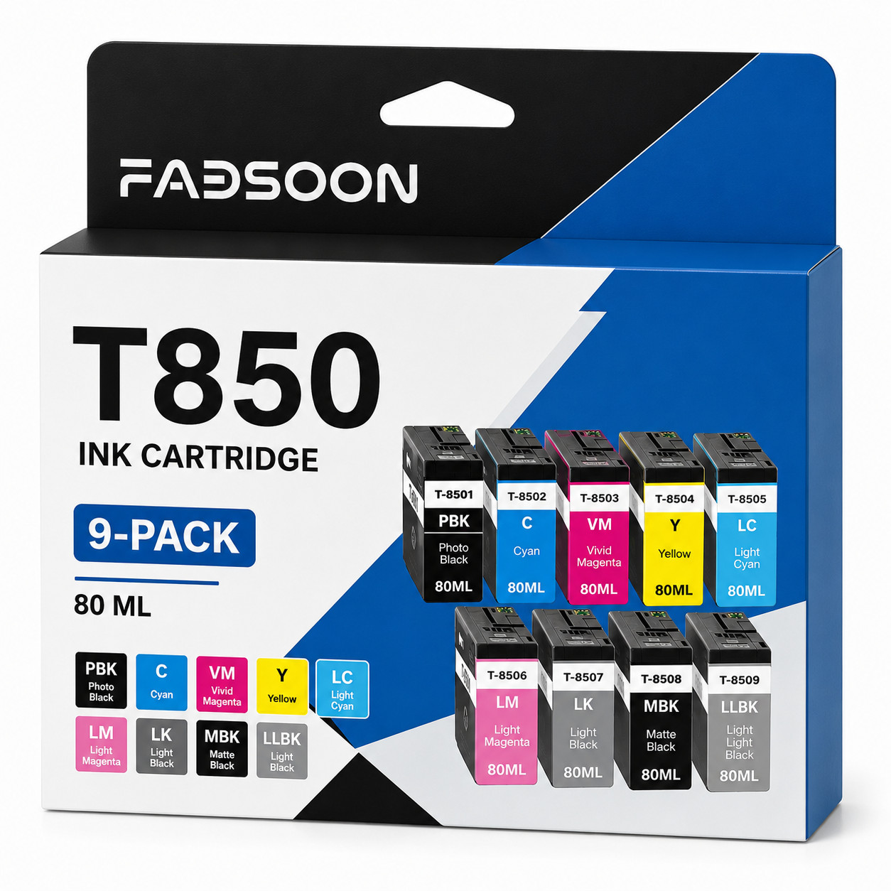 T850 9PK 9 Color Compatible Ink for P800 Designer Edition Screen Print Edition