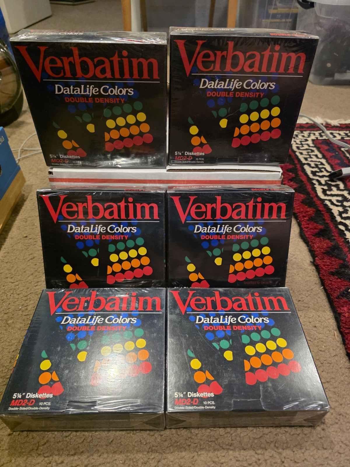 Verbatim DataLife Colors MD2-D 5 1/4" Diskettes, 10-Count