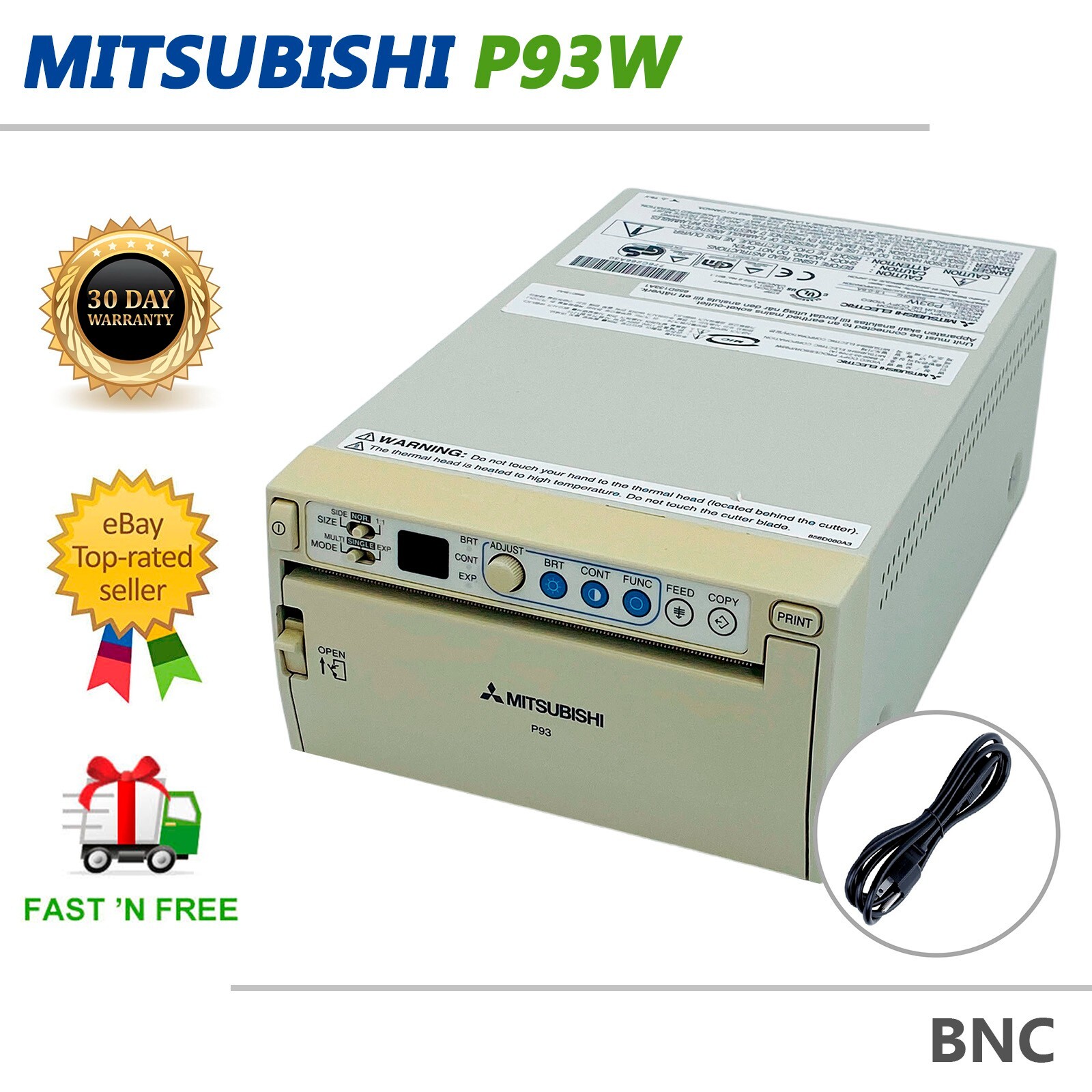 Mitsubishi P93W Dye Sublimation Thermal Transfer Video Printer