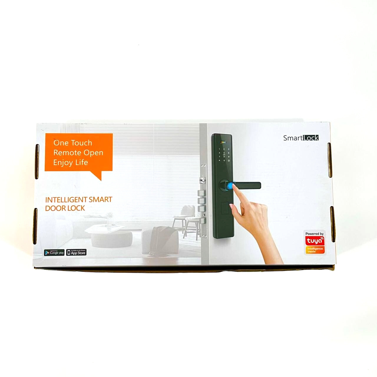 Tuya Smart Door Lock Fingerprint, Keyless Door Lock with Handle 