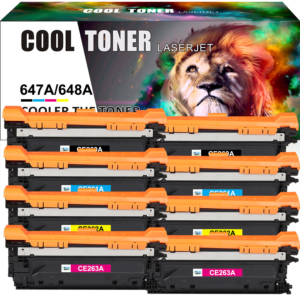8PK 647A CE260A Toner Compatible With HP Color LaserJet CP4520 CP4525XH CP4025
