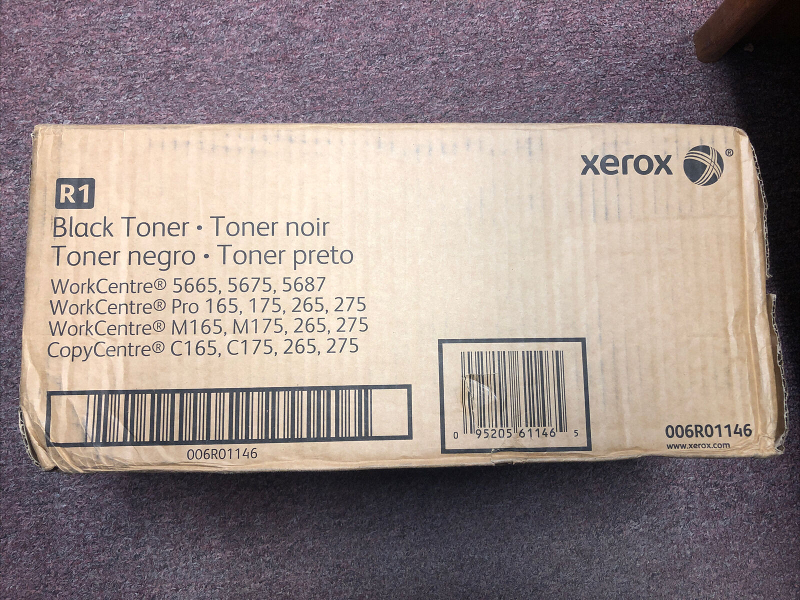 Genuine Xerox 006R01146 Black Toner Cartridge 006R1146, 6R01146, 6R1146