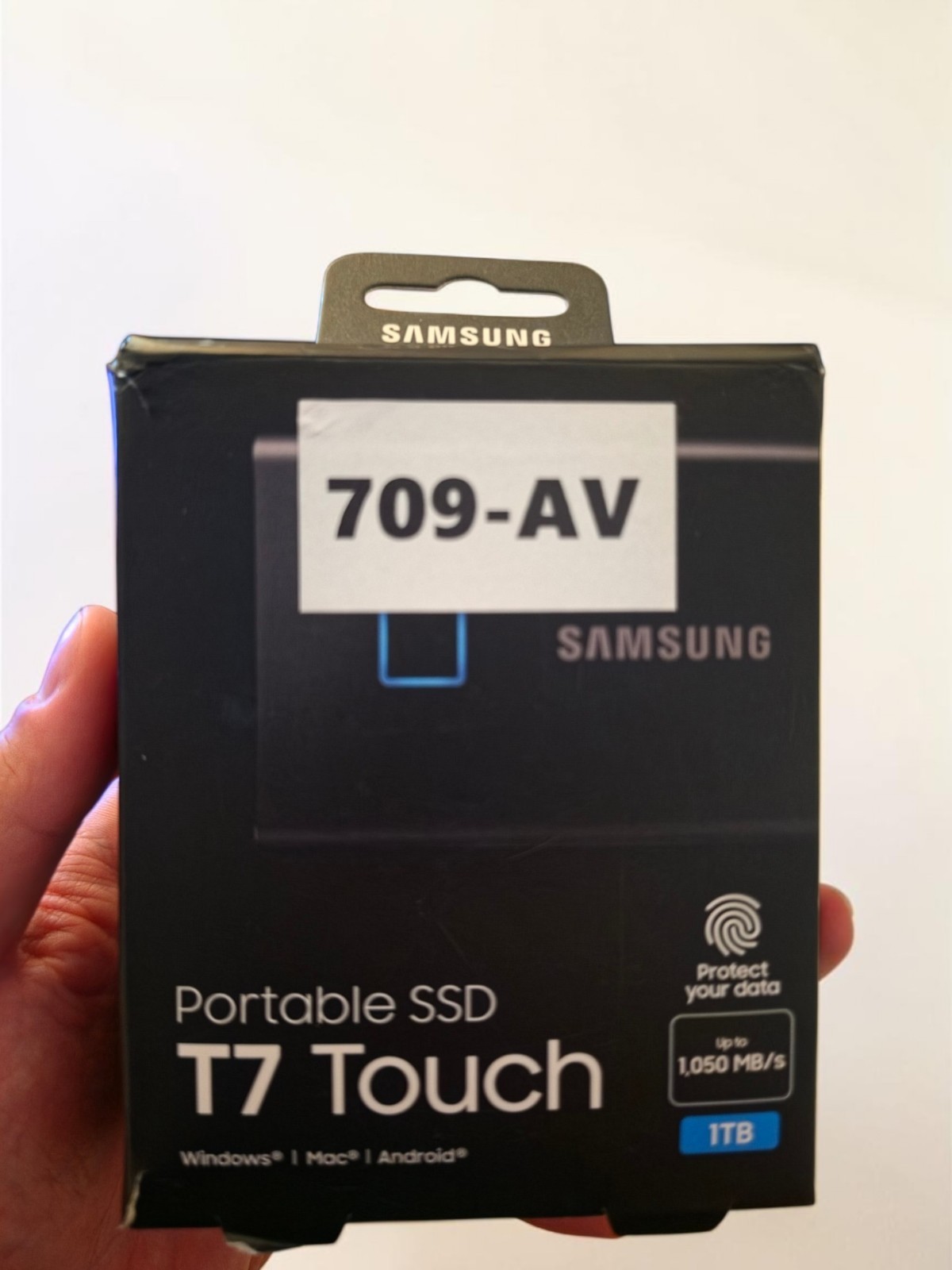 Samsung T7 Touch 1TB Portable External SSD - Black (MU-PC1T0K/WW)