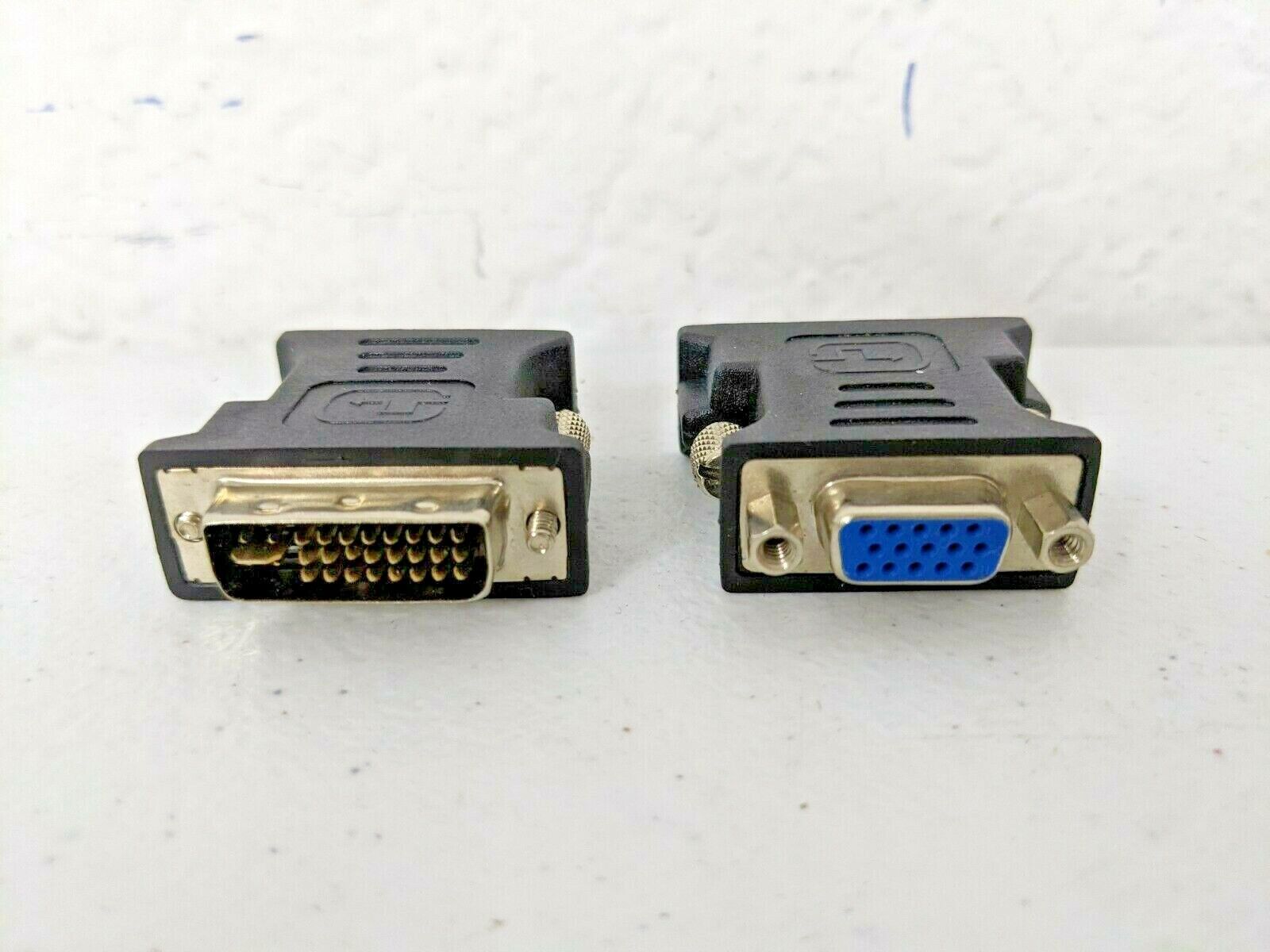 VGA Female to DVI-I (Dual Link) Male Adapter 2-Pack - NEW, US SELLER