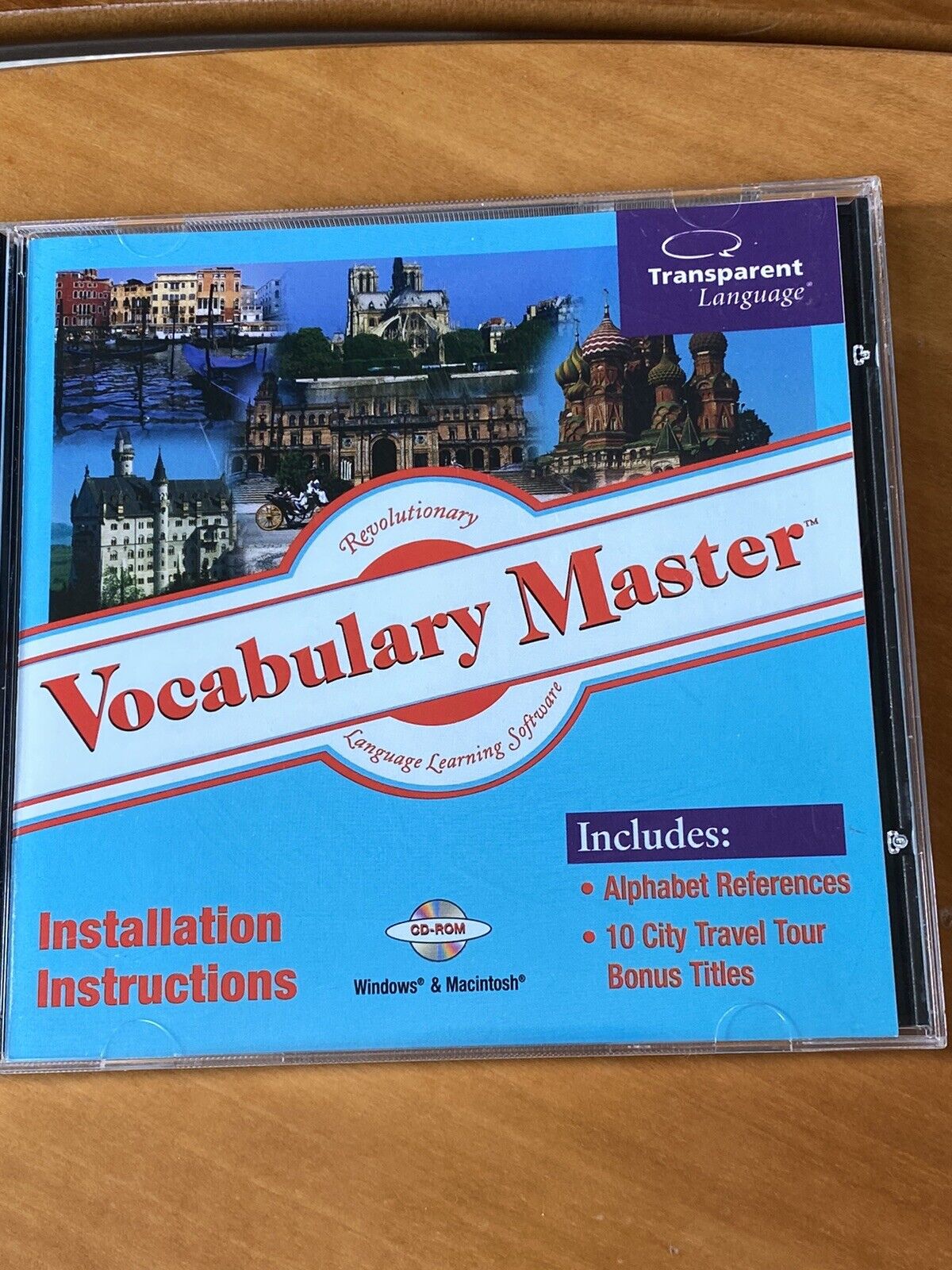 Foreign Language Vocabulary Master CD-ROM 1999 Transparent Language Windows