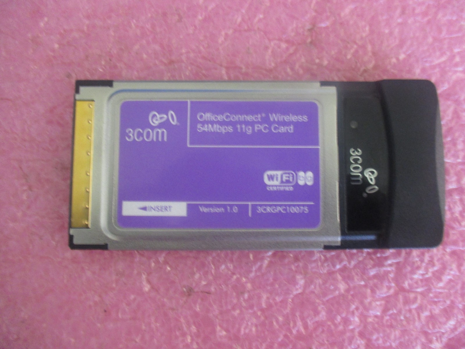 3COM Model: 3CRGPC10075 OfficeConnect Wirless 54Mbps 11g PC Card 