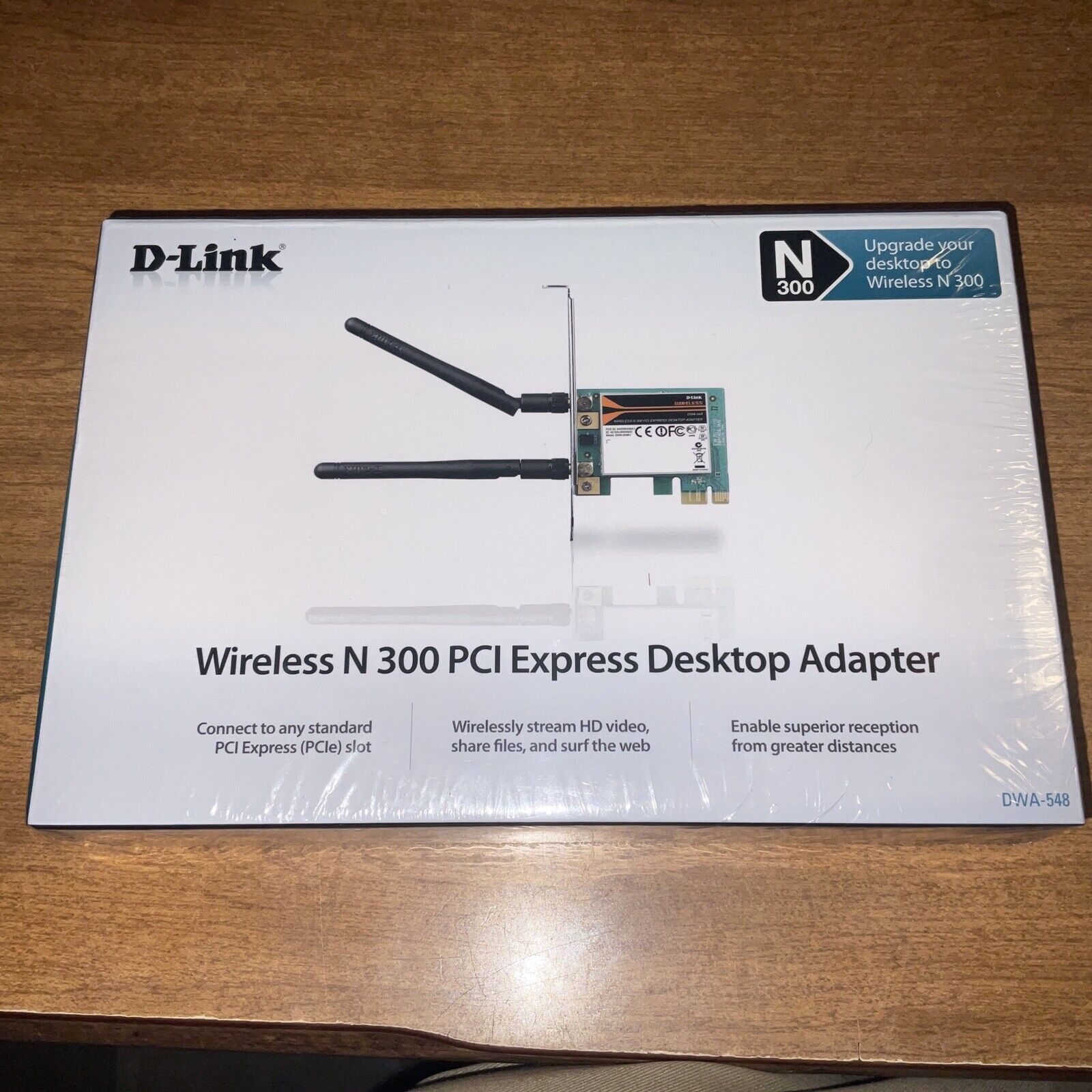 Dlink Wireless N 300 Pci Express Desktop Adapter Wifi New 