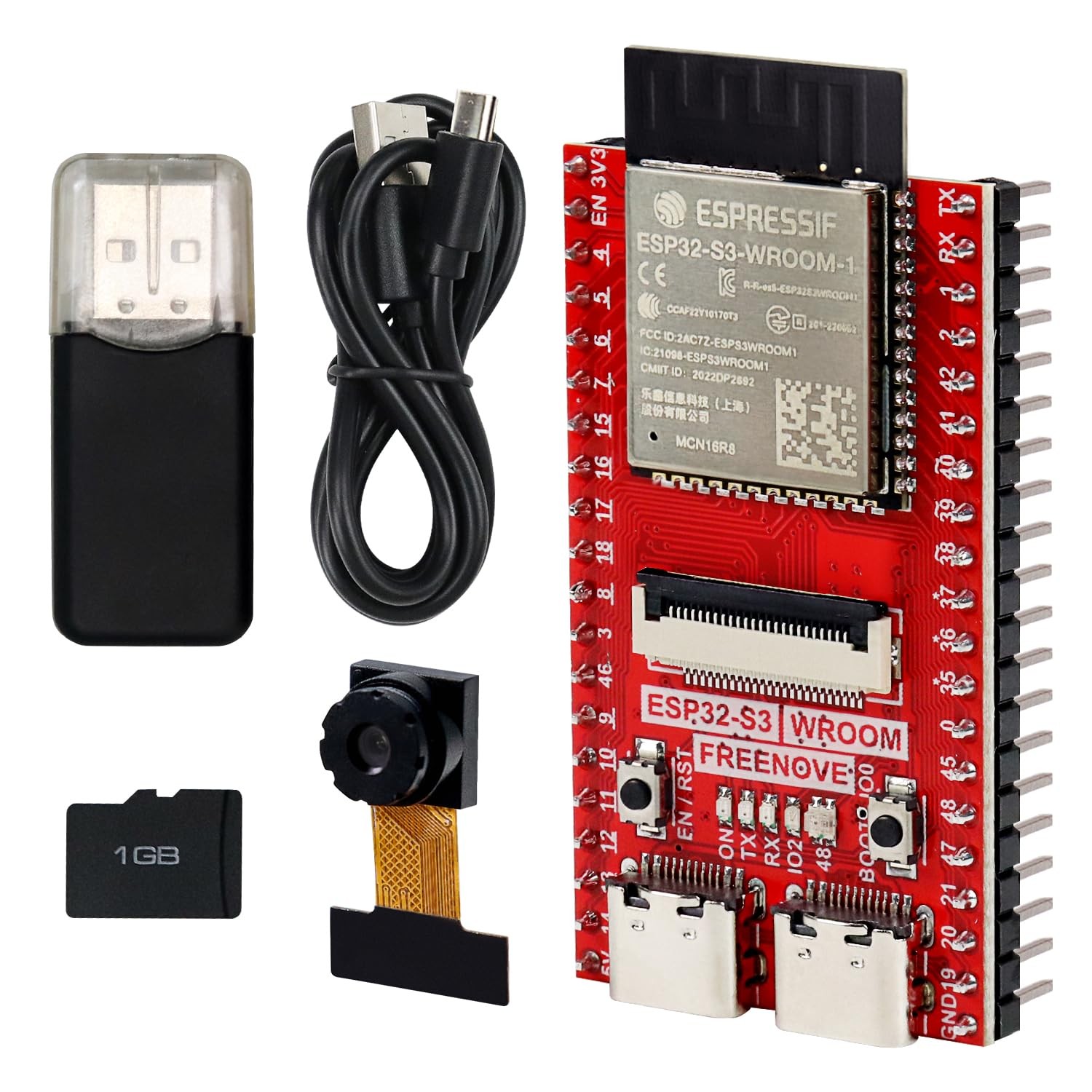 ESP32-S3 CAM Board 16MB Flash Dual-Core Microcontroller WiFi Onboard Camera