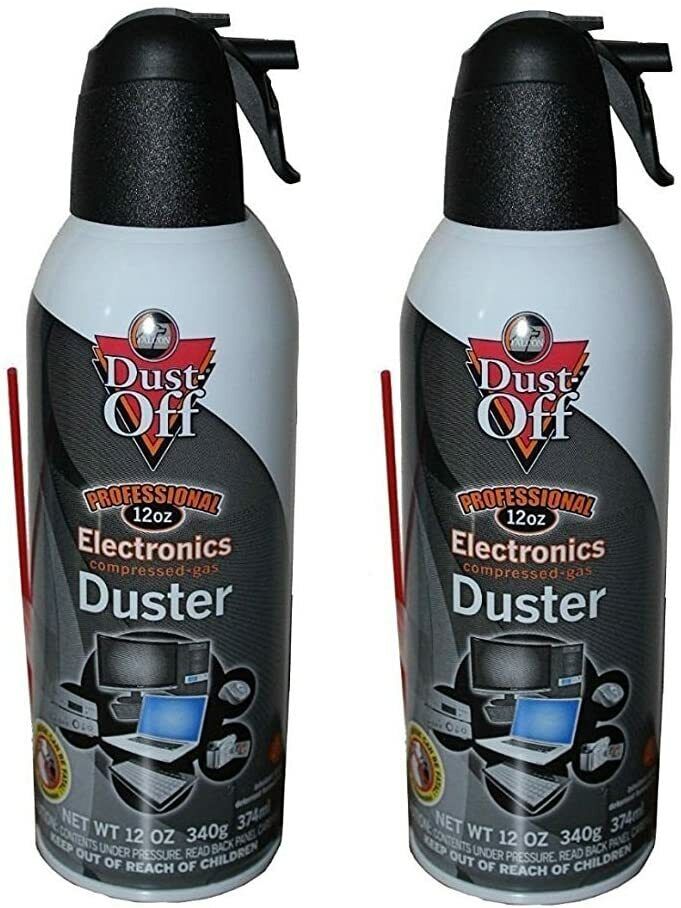 Falcon Dust-off Professional Electronics Compressed Gas 12oz. - 2 Pack
