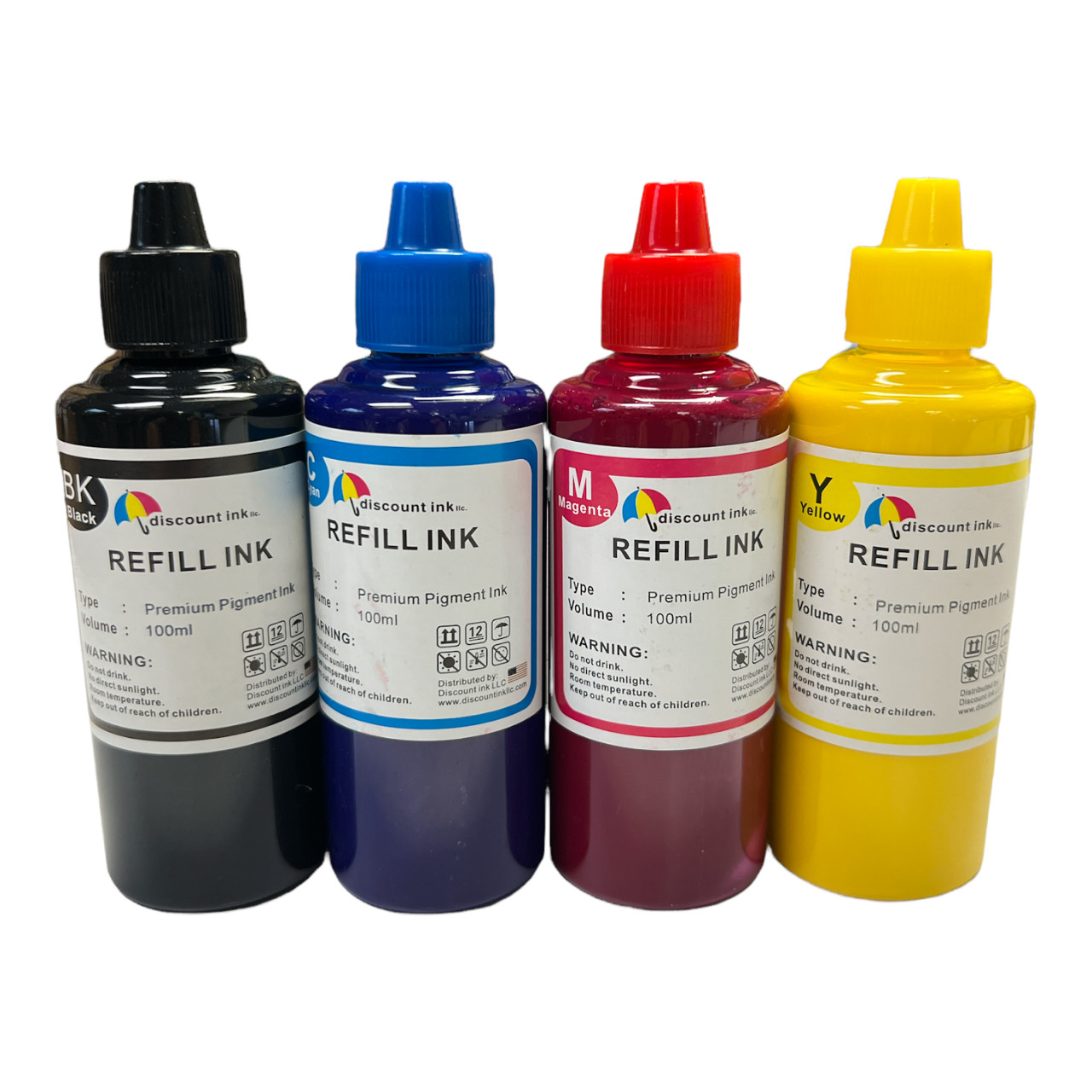 Pigment Bulk refill ink kit Fit Epson 702 T702 For WorkForce Pro WF-3720 400ml