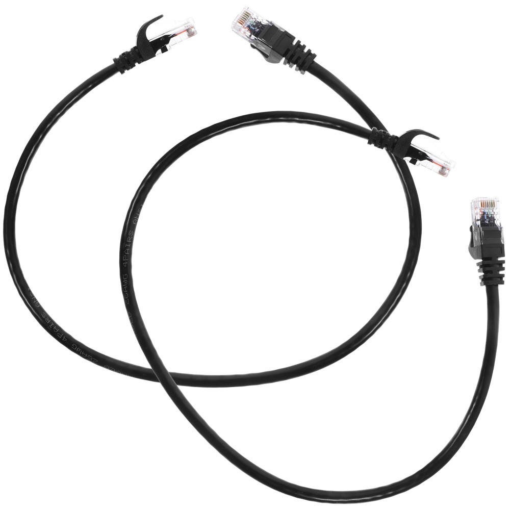2Pcs Ethernet Cables Network Patch Cord Multi-use Laptop Network Cable Cat6 Cord