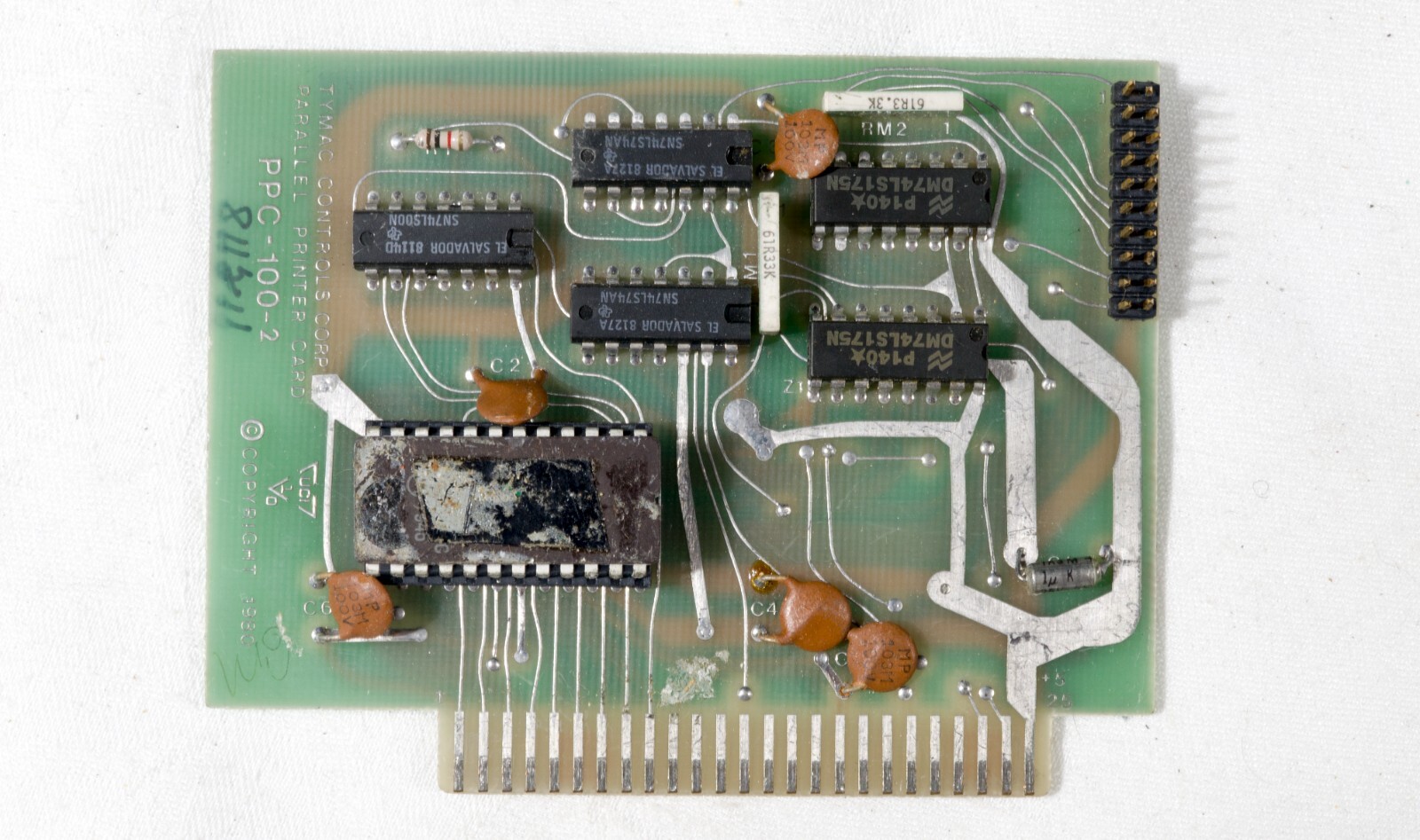 Vintage Tymac Controls PPC-100-2 Parallel Printer Card