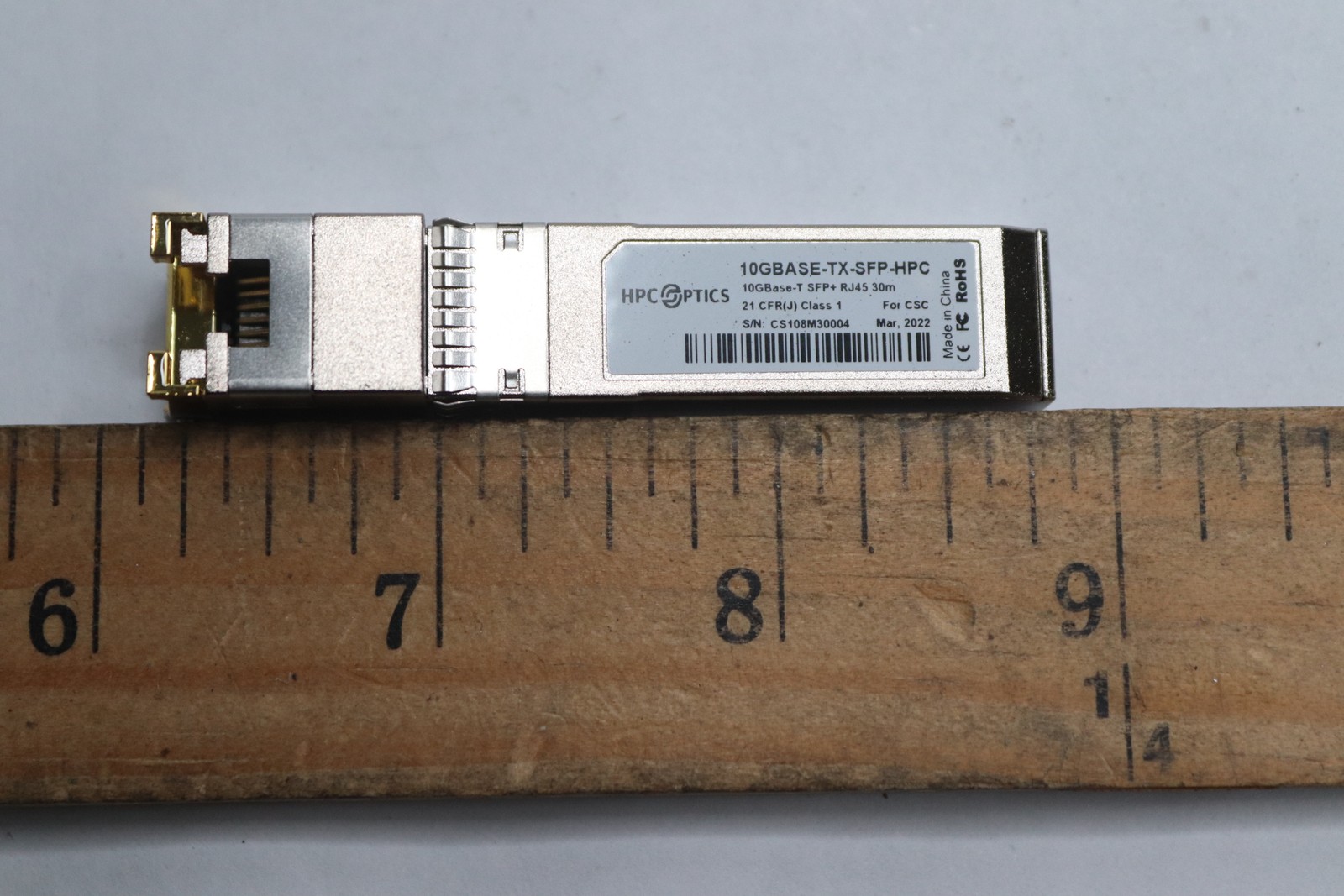 HPC Optics Transceiver Module General Purpose 10GGBASE-TX-SFP-HPC