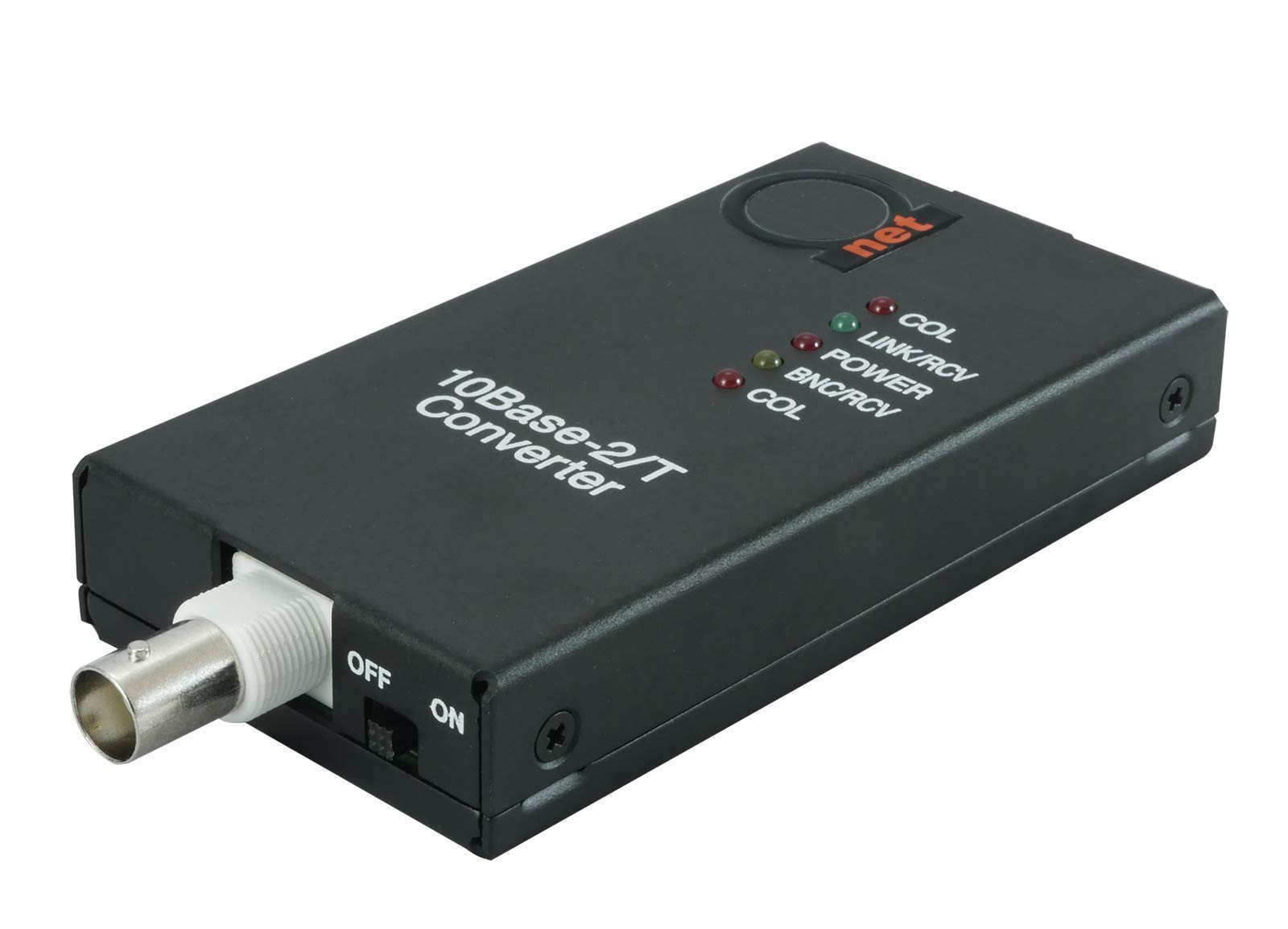 10BaseT RJ45 UTP to 10Base2 Thinnet Coax BNC Media Converter | Ethernet Adapt...